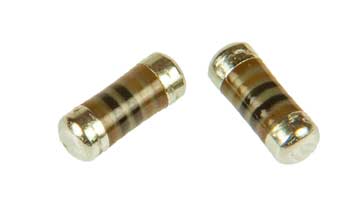 Two MELF resistor: 1kΩ 0204 size, 1% tolerance