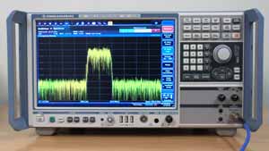 Typical spectrum analyzer showing RF signal spectrum