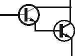 Basic Darlington Pair transistor configuration