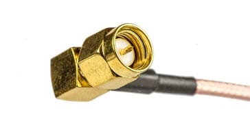 Right angled male SMA connector with cable