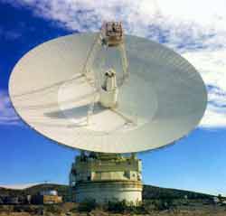 The Goldstone parabolic reflector antenna has a very high level of gain
