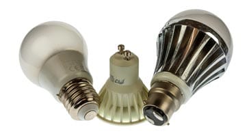 LED light bulbs used for domestic lighting come in many forms and provide a form of eco lighting saving on the energy used.