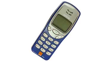 Nokia 3210 - a typical 2G mobile phone  
