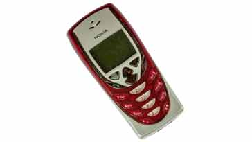 Nokia 8310 - a typical 2G mobile phone  that would use the various GSM channels