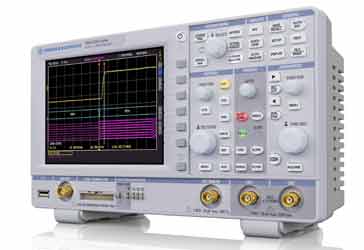 A typical oscilloscope as used in an electronics laboratory