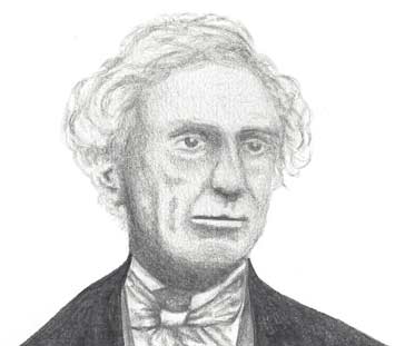A drawing of Samuel Finley Breese Morse