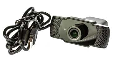 Webcam with its associated USB lead