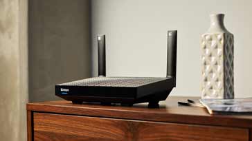 An example of a Wi-Fi mesh network router - Linksys Hydra Pro
